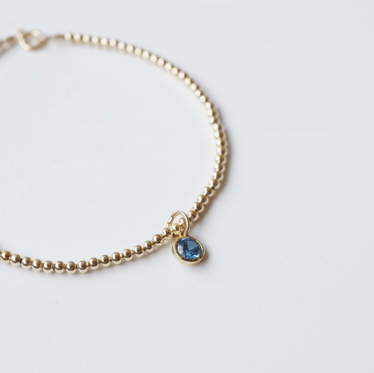 BEADED BRACELET - 2MM - STONE