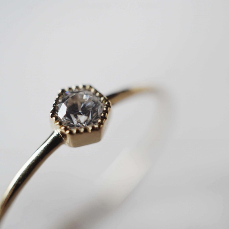SKINNY RING - HEXAGON