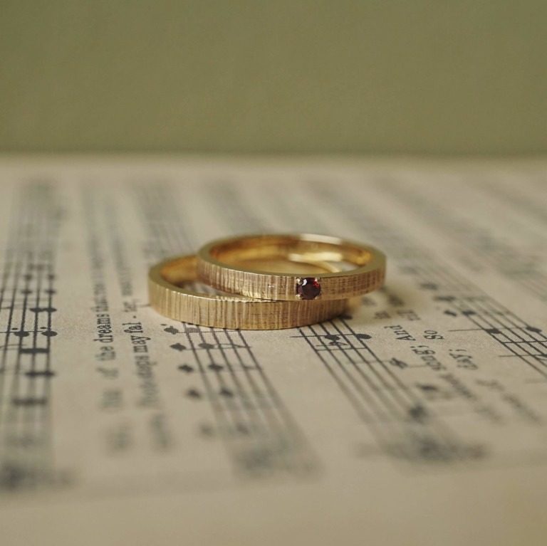 Alternative view of STRIPE BAND RING - 3MM