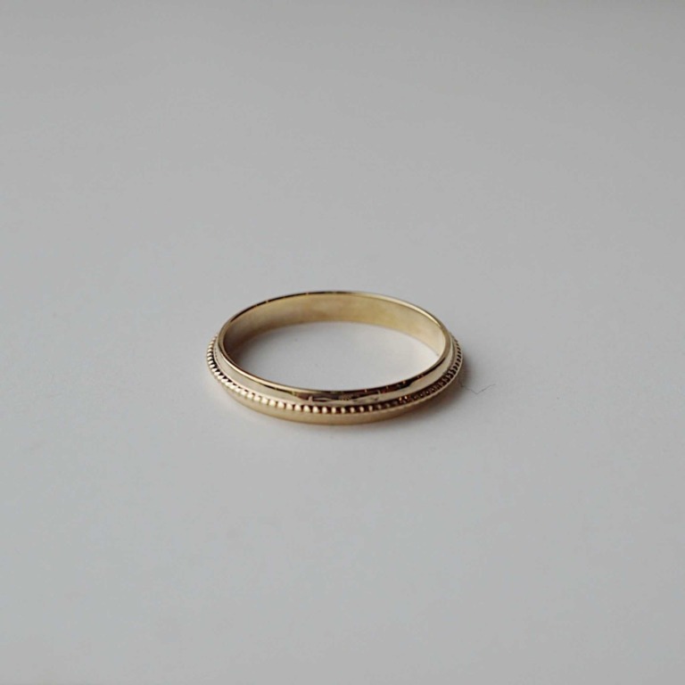 UFO MILGRAIN RING