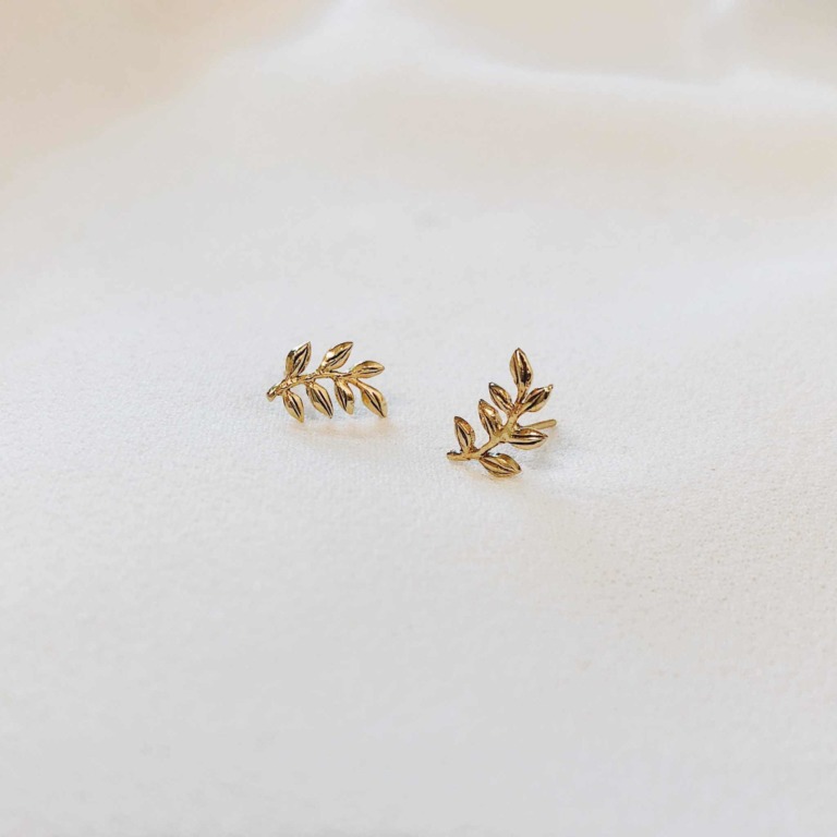 OLIVE LEAF EARRINGS