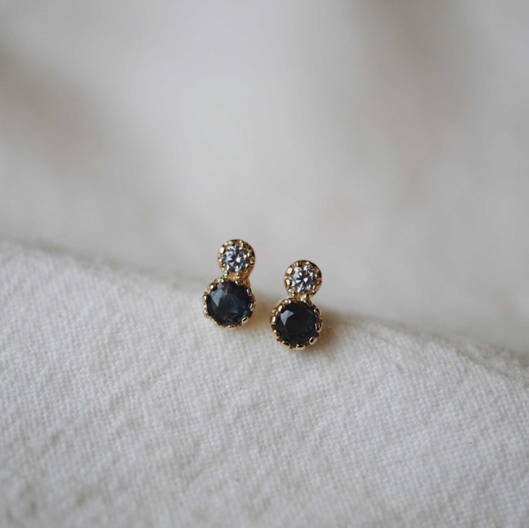 DUO SAPPHIRE EARRINGS