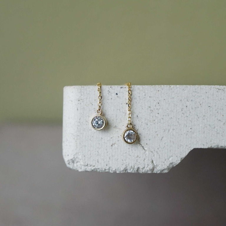 PETIT STONE DROP EARRINGS