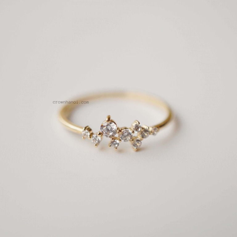 CLUSTER RING - SNOW