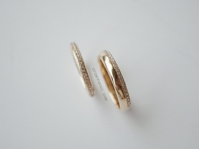 UNO PAVE RING - 2.5MM & UNO PAVE RING - 3.5MM
