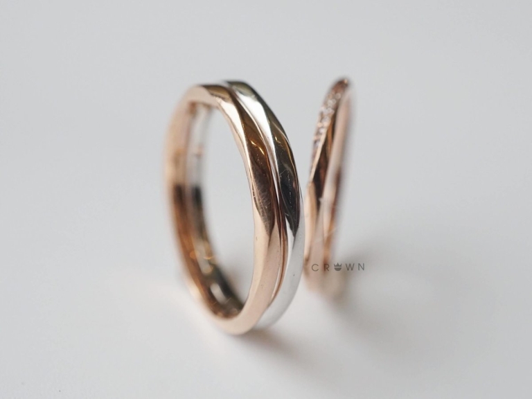 DOUBLE TWIST MATTE RING