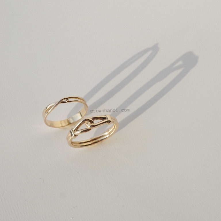 DOUBLE KNOT RING & KNOT BORDER RING
