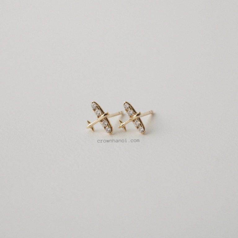 MINI AIRPLANE EARRINGS