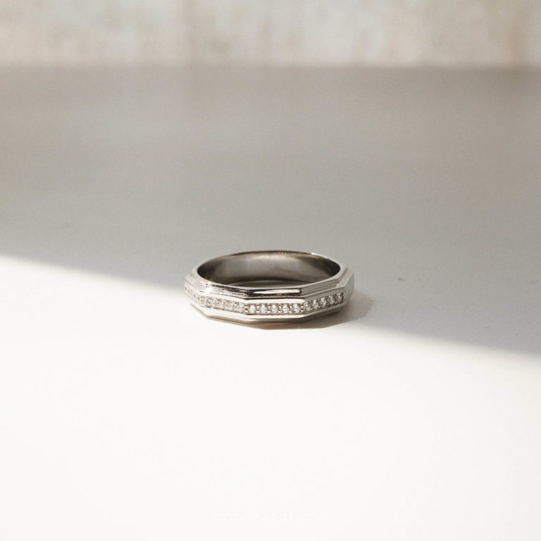 DECAGON PAVE RING