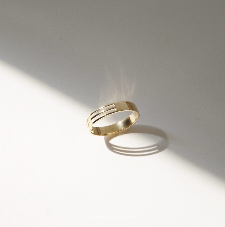 INFINITY PUZZLE RING - 3 LINES - MEN
