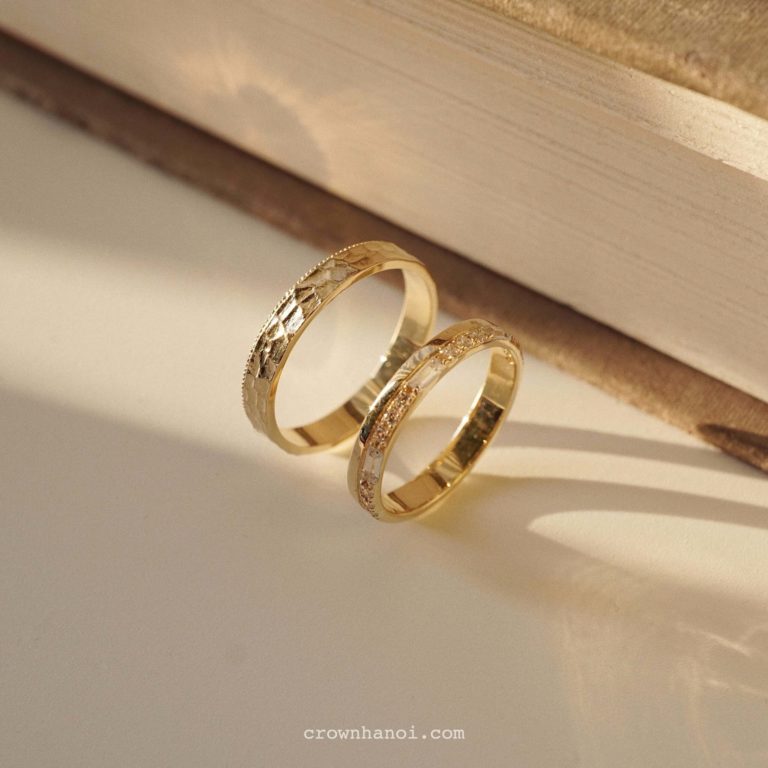 MULTIFACET MILGRAIN RING & DIVERSE ETERNITY RING