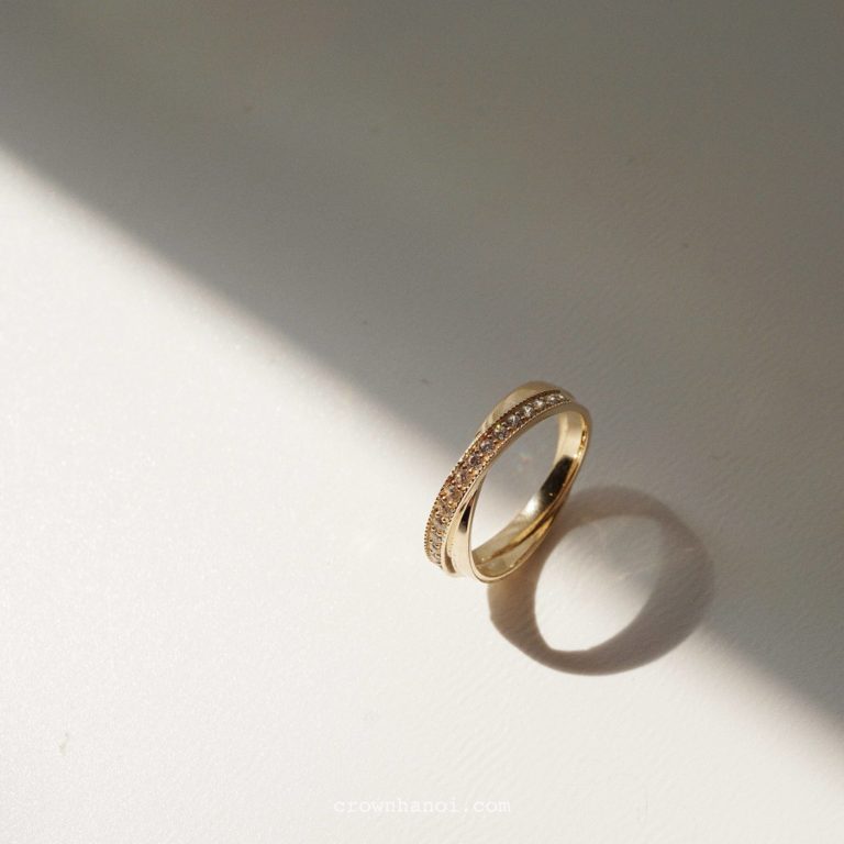 DUO MILGRAIN ETERNITY RING
