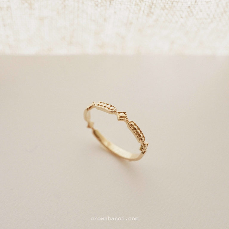 RETRO MILGRAIN RING