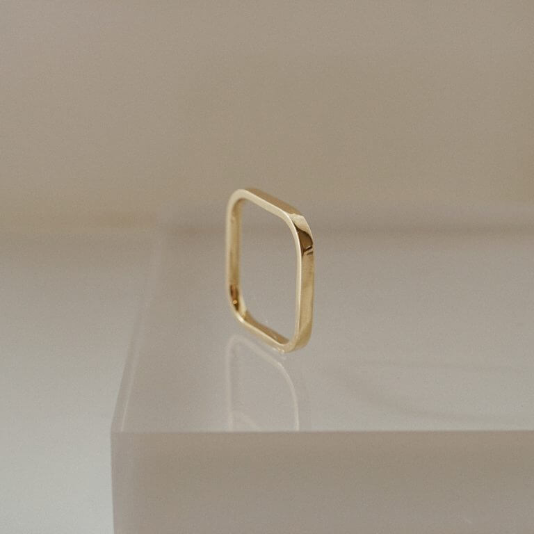 SQUARE BAND RING - MEN