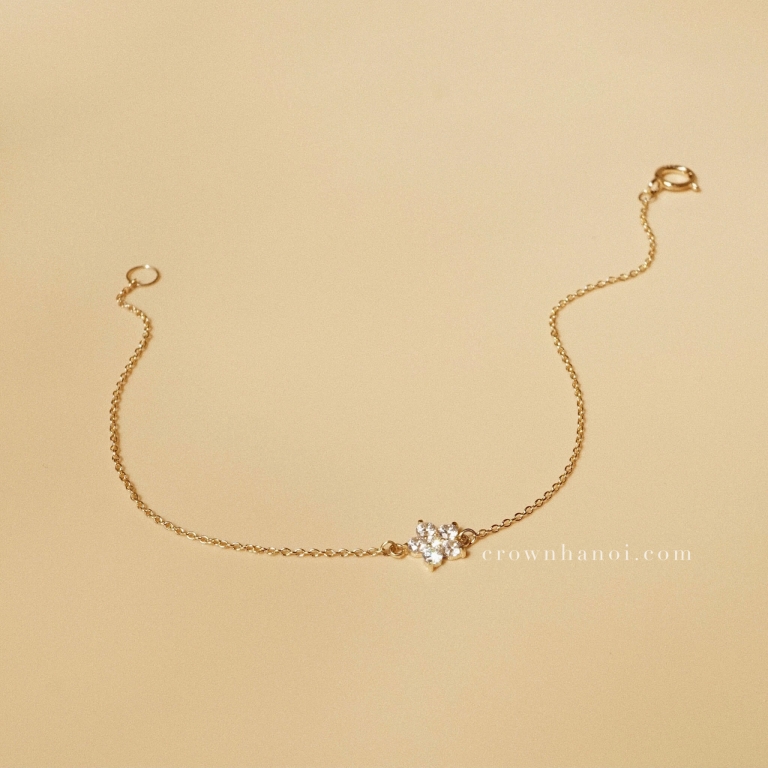 Alternative view of FLOWER PAVE BRACELET