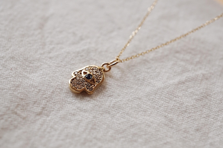 Alternative view of HAMSA HAND BRACELET