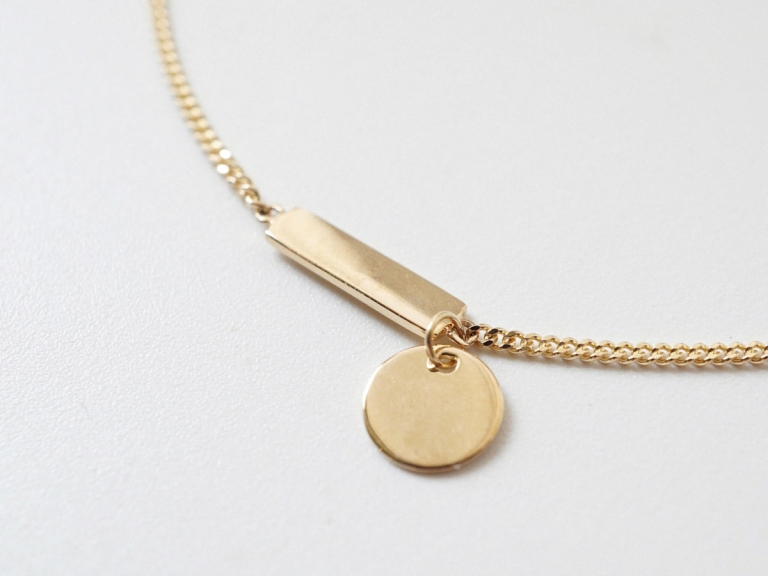 MINI BAR - MINI DISC CURB BRACELET