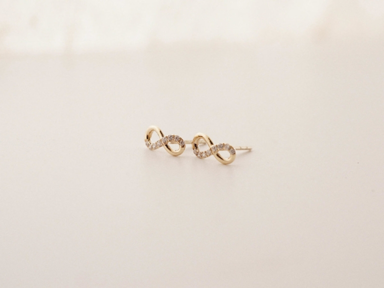INFINITY PAVE EARRINGS