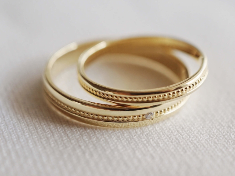 MILGRAIN COUPLE RING
