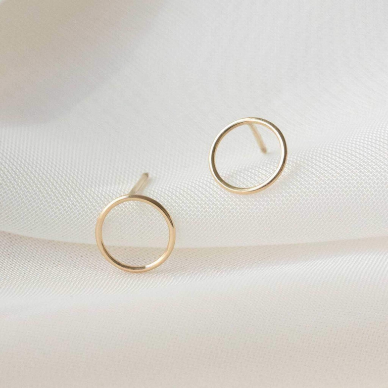 Alternative view of CIRCLE EARRINGS