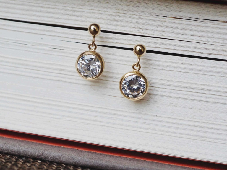 BOLD STONE DROP EARRINGS