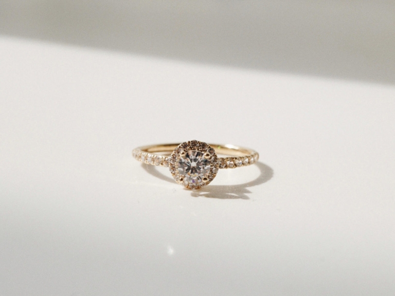 ROUND HALO PAVE RING