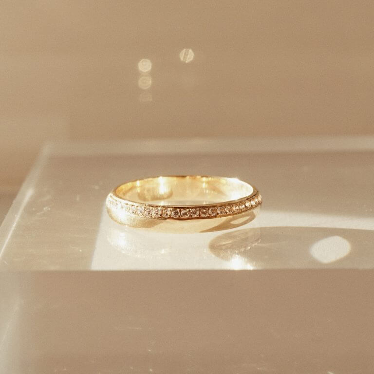 UNO PAVE RING - 3.5MM