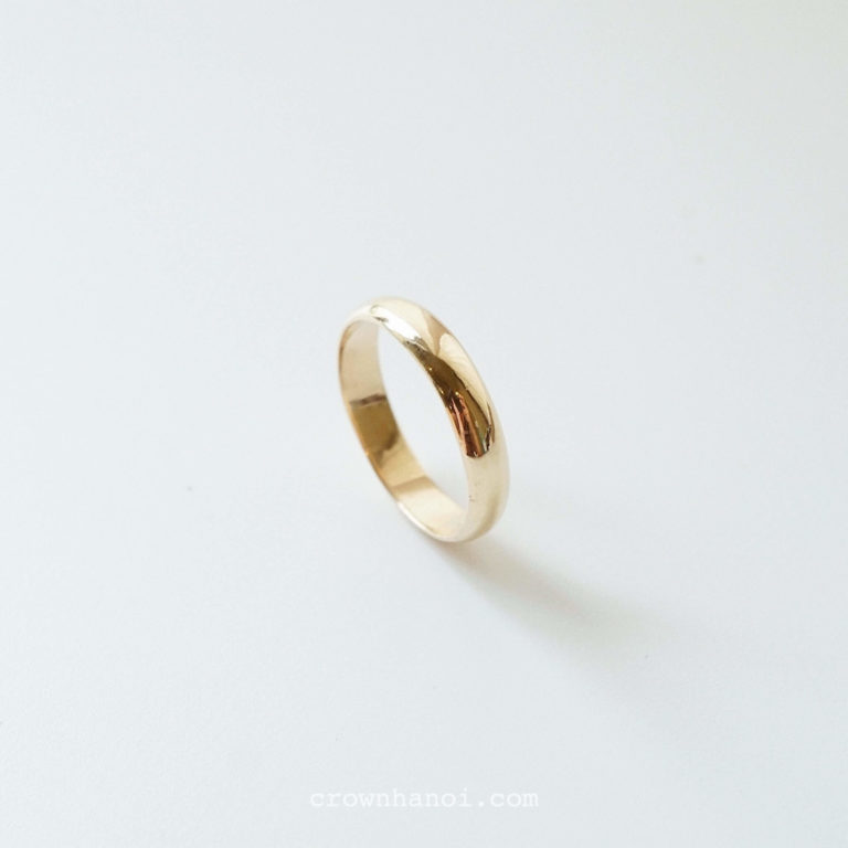 D-SHAPE BAND RING - WOMEN
