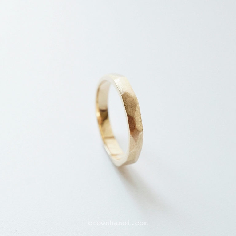 FACET BAND RING - 3MM