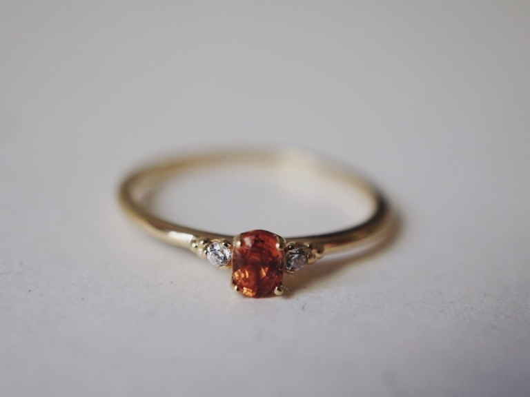 SAPPHIRE CLUSTER RING