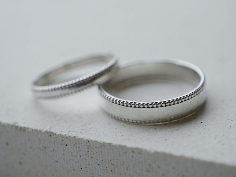 DOUBLE MILGRAIN RING - 4MM