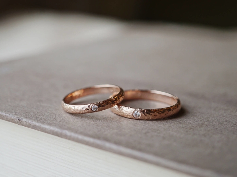 HAMMER D-SHAPE BAND RING - 3MM