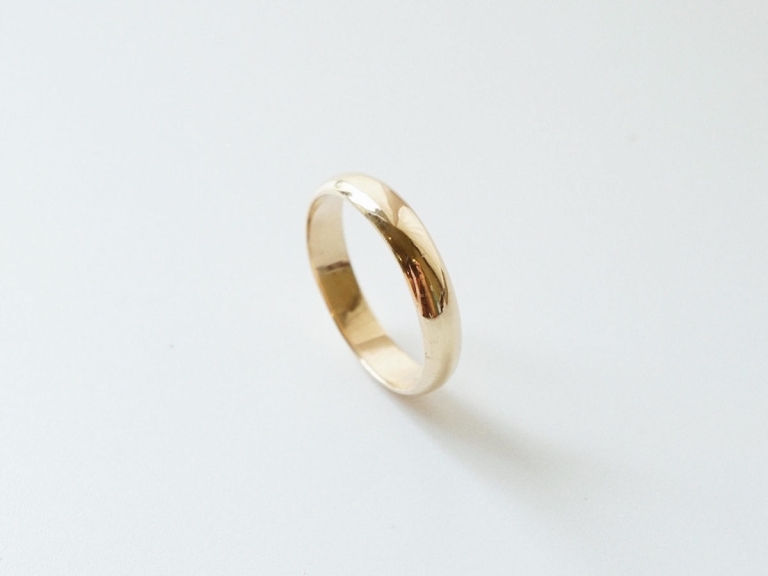 D-SHAPE BAND RING - 4,5MM