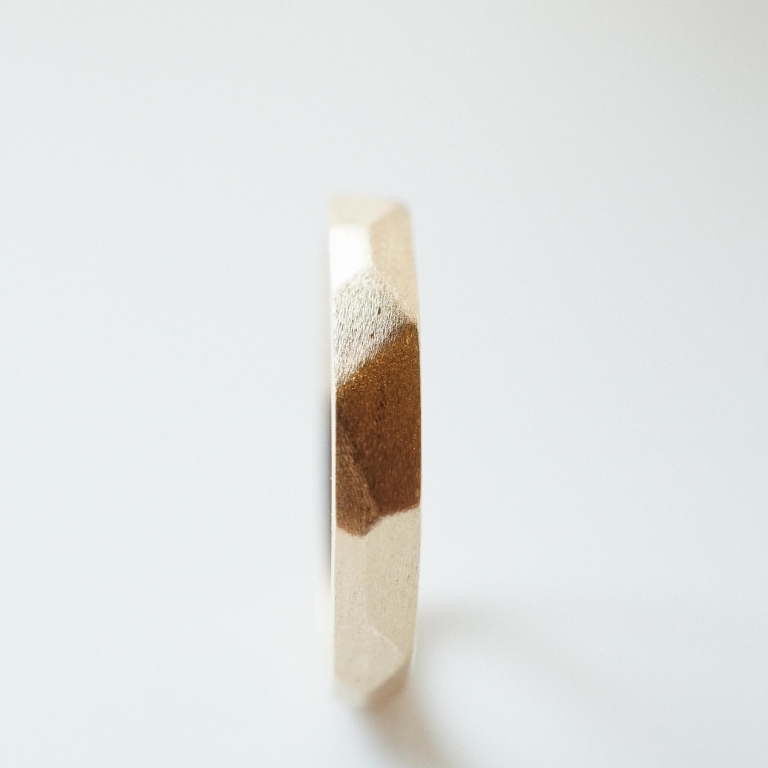 Alternative view of FACET BAND RING - 3.5MM