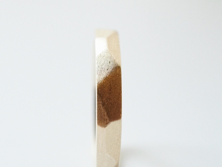 FACET BAND RING - 3.5MM