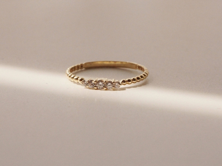 SWEET PEA BEADED RING