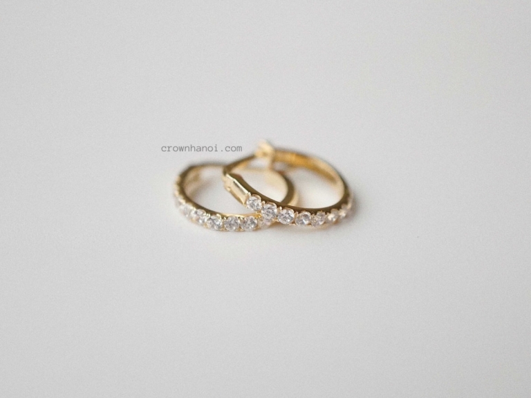 PAVE ETERNITY HOOPS
