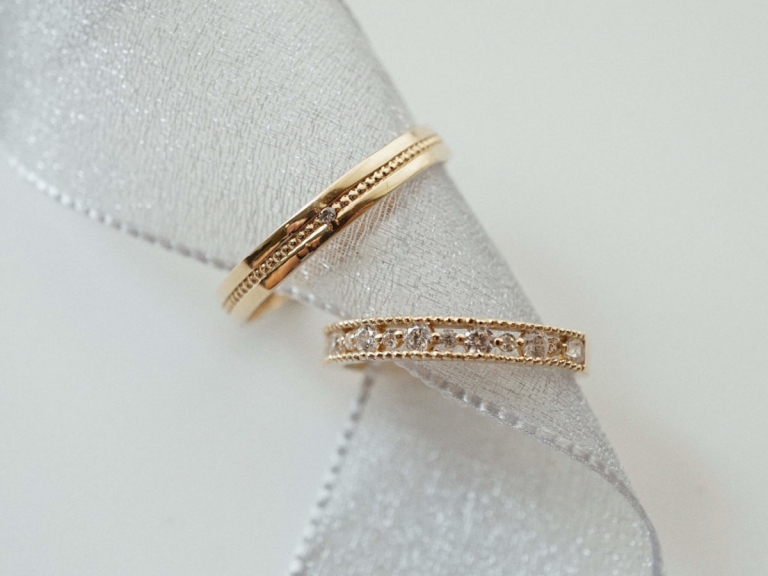 MILGRAIN RING - 3MM & FRENCH LACE RING