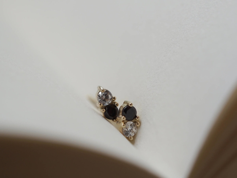 DUO STONE EARRINGS