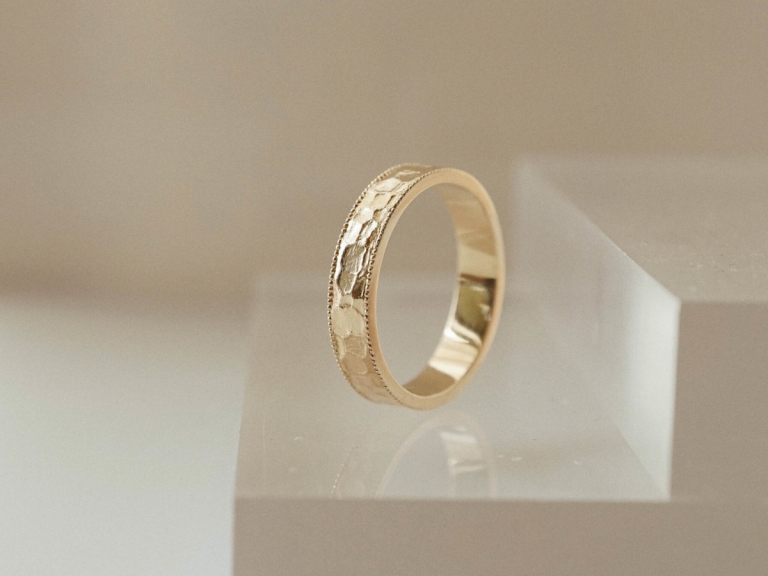 MULTIFACET DOUBLE MILGRAIN RING - WOMEN