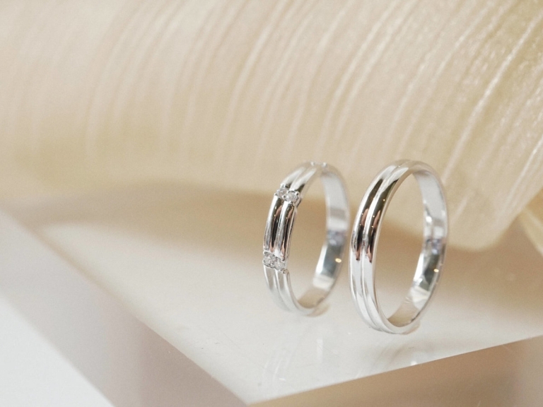 DUO ROW COUPLE RING