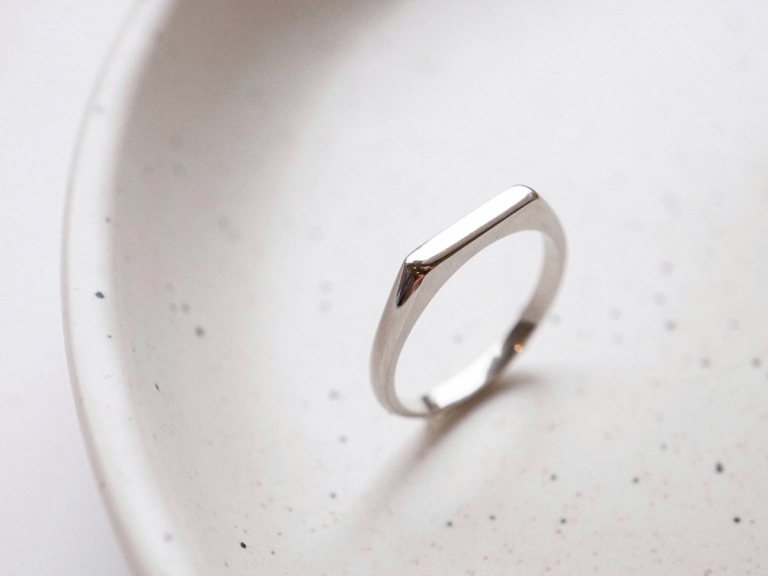 LINE SIGNET RING 2.5MM - MAN