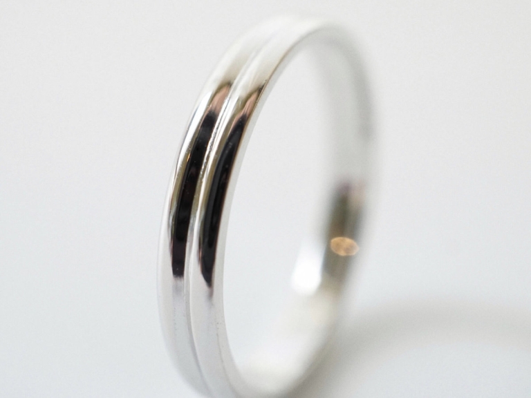 DUO ROW BAND RING