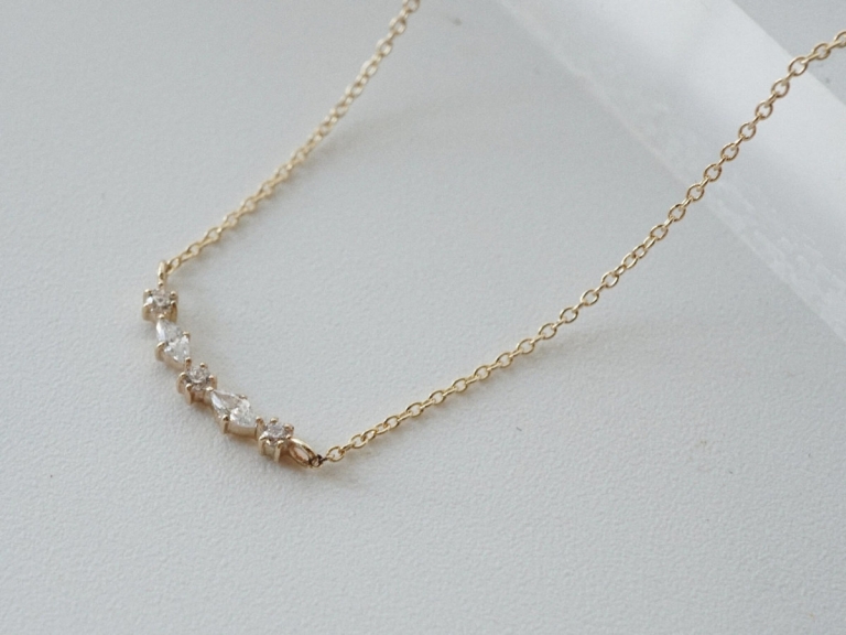 MARQUISE SMILEY NECKLACE