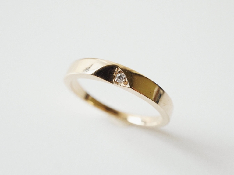 TRIANGLE BAND RING - WOMAN