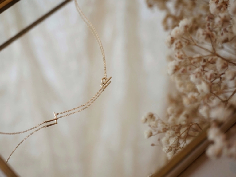 LINKED DUO LETTER NECKLACE