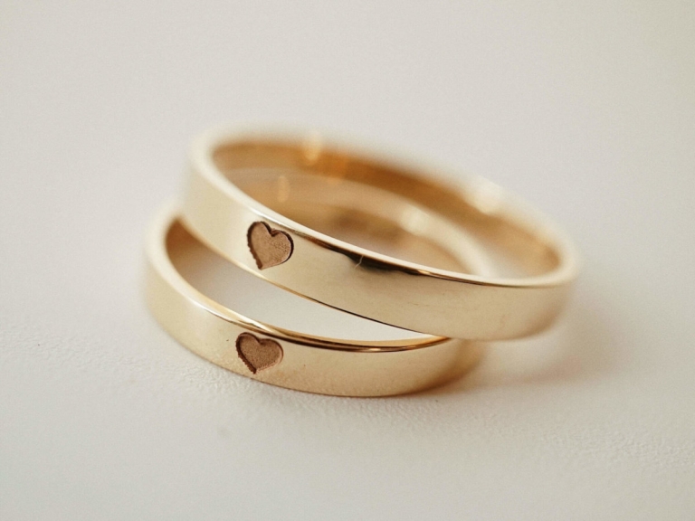 HEART COUPLE BAND RING