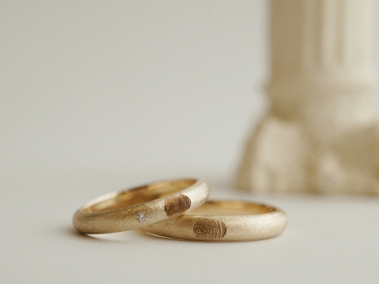FINGER PRINT COUPLE RING