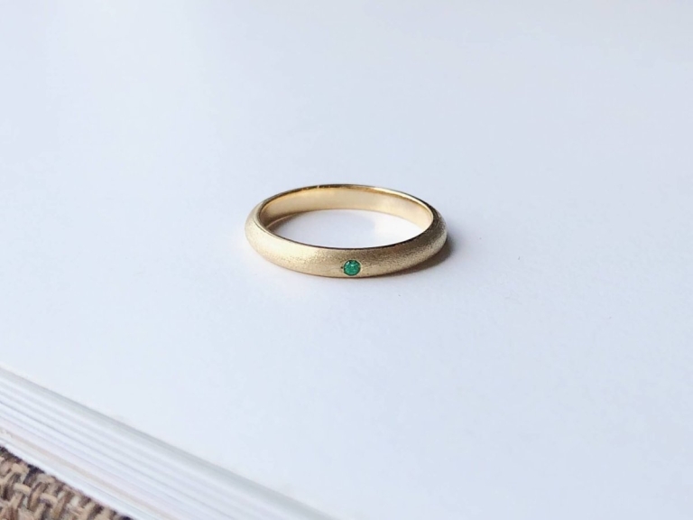 EMERALD UNO RING - MAN