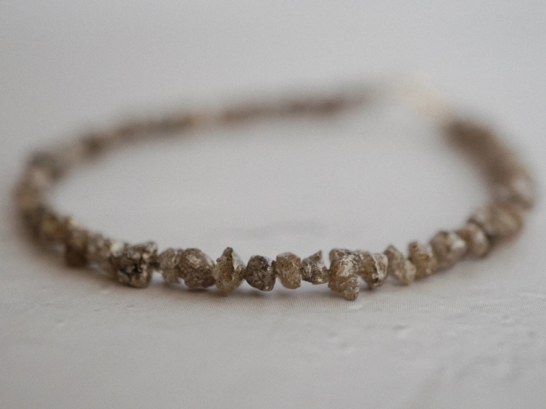 FULL GREY RAW DIAMOND BRACELET